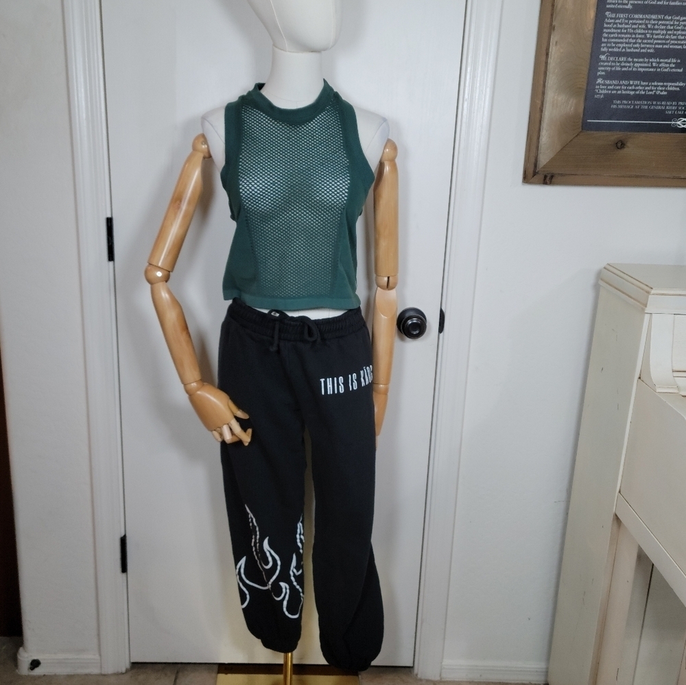 This Is Kaos Flame Sweatpants Size Large (Unisex)